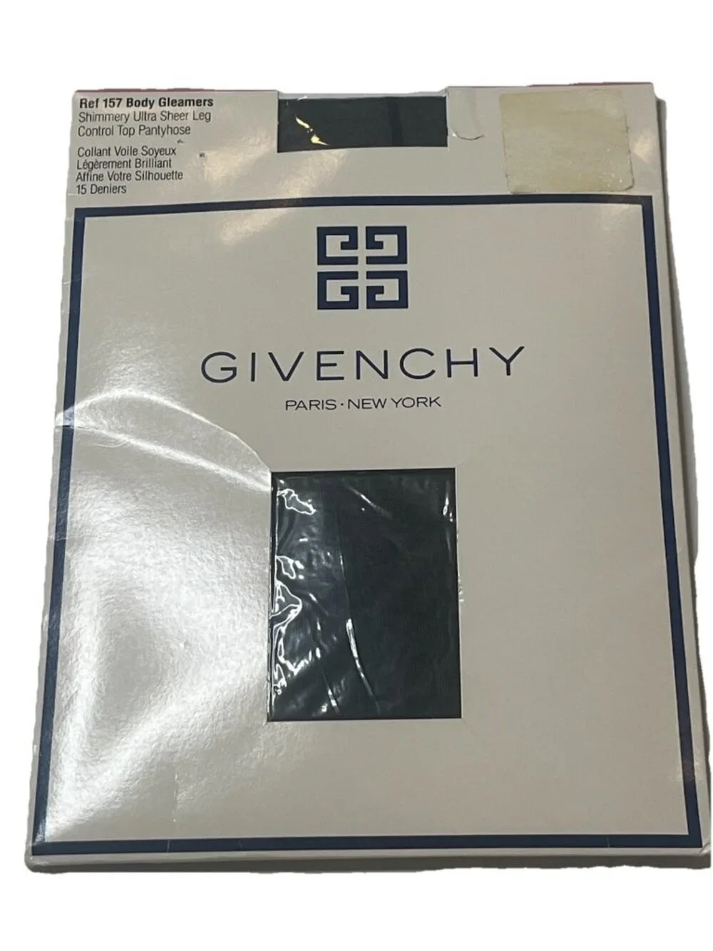 Vtg 1988 Givenchy Body Gleamers Control Top Pantyhose 15 Denier NOW Ref 157